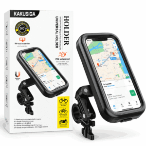 KAKUSIGA KSC-1532 IPX6 phone holder with 360 degree rotation for bicycle and motorcycle