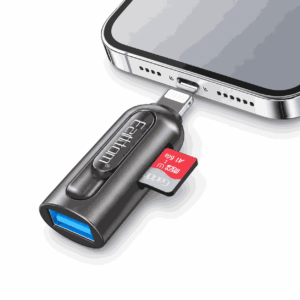 Lexuesi i kartave Earldom ET-OT103 për Lightning me hyrje SD, microSD dhe USB-A