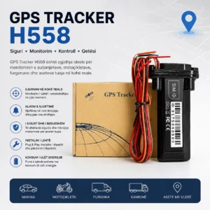 GPS Tracker H558 me GPS LBS SIM 2G dhe instalim 12V për makina