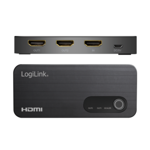 LogiLink HD0059 HDMI Splitter 1x2 4K@60Hz HDR HDCP 2.2 CEC Downscaler