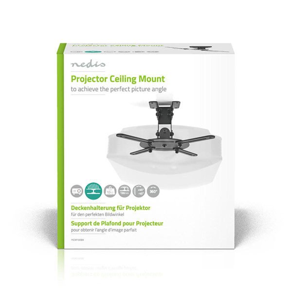 Nedis PJCM100BK Mbajtëse Tavani për Projektor Full Motion 10kg Black
