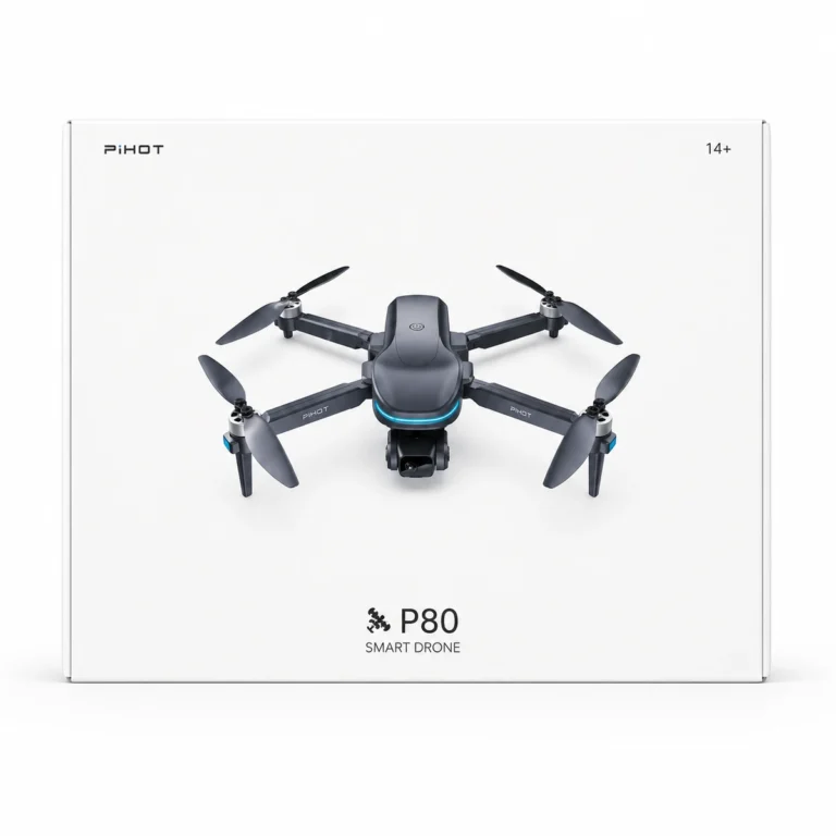 PIHOT P80 Smart Drone me Kamera – Quadcopter për Foto & Video
