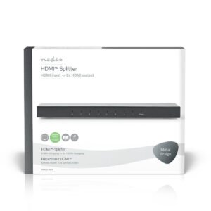 Nedis VSPL3478AT HDMI Splitter 8-Port 4K@60Hz 18Gbps