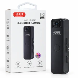 XO ZF01 Recorder Camera 1080P 32GB – Night Vision & 180° Rotatable Camera