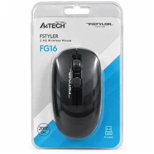 A4TECH Fstyler FG16 mouse wireless 2.4G 2000 DPI për PC dhe laptop