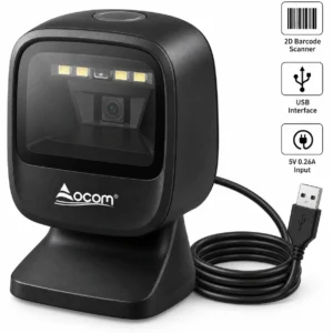 OCOM OCBS-T218 2D Barcode Scanner USB për POS dhe QR Code