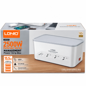 LDNIO SN5309 Power Strip Box 2500W me 3 porta USB dhe kabllo 2m