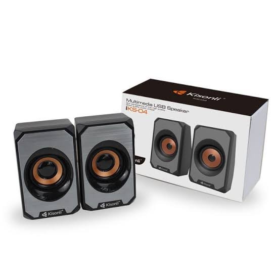Kisonli KS-04 PC Speaker me dy bokse USB 6W për kompjuter dhe laptop