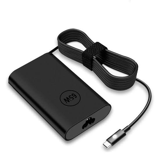 Pamje nga afër e konektorit USB-C të karikuesit Dell 65W LA65NM170