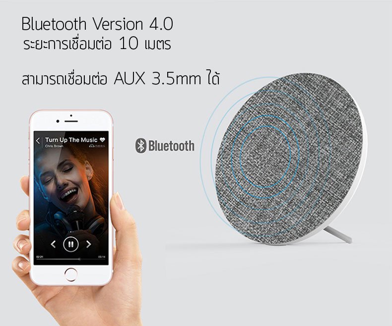 Boks portativ REMAX M9 Bluetooth 4.0 me veshje tekstili dhe kuti origjinale