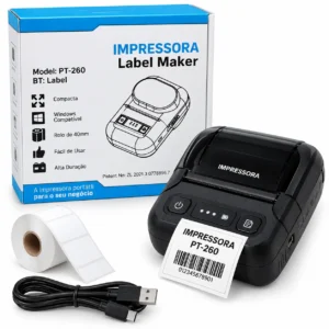 Impressora PT-260 printer termik etiketash Bluetooth 203 DPI