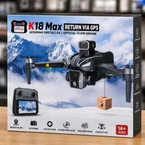 K18 Max GPS Drone me HD Camera, Optical Flow, Obstacle Avoidance dhe controller me ekran