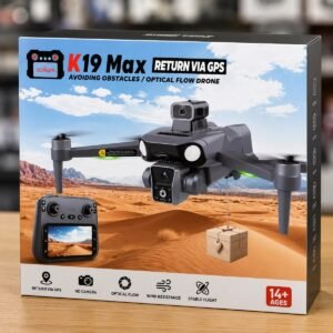 K19 Max GPS Drone me HD Camera, Obstacle Avoidance, Optical Flow dhe controller me ekran