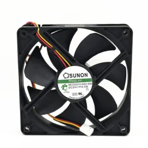 SUNON DC Cooling Fan 120×120×12mm 24V 3.5W Black