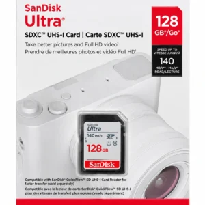 SanDisk Ultra 128GB SDXC UHS-I 140MB/s Memory Card