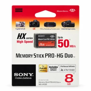 Sony Memory Stick PRO-HG Duo HX 8GB MS-HX8B me shpejtësi deri në 50MB/s