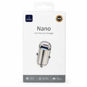 WiWU Nano Wi-QC028 30W karikues makine USB-C dhe USB-A