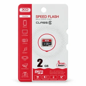 XCO MicroSDHC 2GB Class 6 kartë memorie në paketim