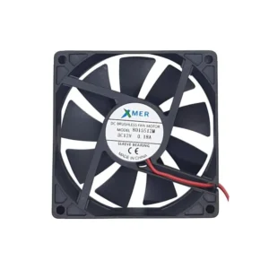 Xmer 8015S12M DC Cooling Fan 80×80×15mm 12V 0.18A 3400RPM 2-Wire
