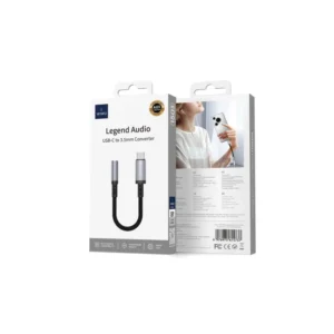 WiWU Legend Audio Wi-C047T Adapter USB-C në 3.5mm Female AUX