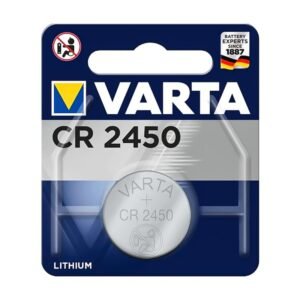 Bateri VARTA CR2450 Lithium 3V në formë monedhe, me diametër 24.5mm dhe trashësi 5mm