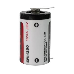 Bateri lithium EVE ER14250/3PT 3.6V 1200mAh në format 1/2AA me pina të shkurtër