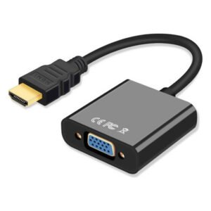 Adapter aktiv Powermaster PM-2162 me konektor HDMI Male dhe portë VGA Female për video Full HD 1080p