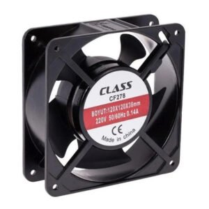 CLASS CF278 ventilator aksial metalik AC 220V 22W me përmasa 120x120x38mm për ftohjen e paneleve elektrike dhe pajisjeve industriale