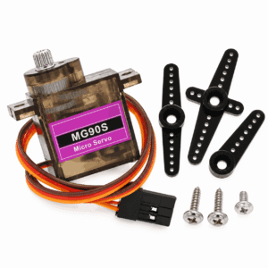MG90S micro servo 360 gradë me ingranazhe metalike dhe kabllo lidhëse