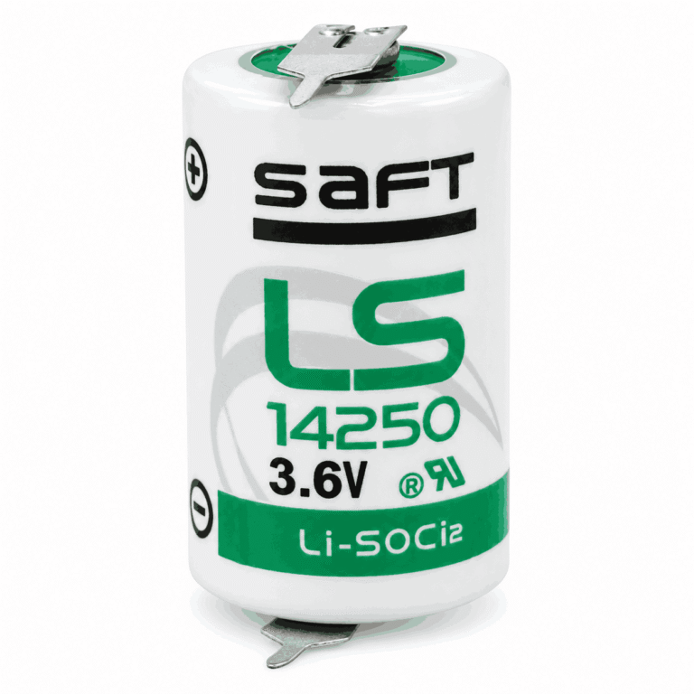 Bateri SAFT LS14250 3.6V 1200mAh 1/2AA me Terminale për Saldim